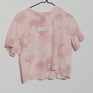 Pink Hollister tee S-M
